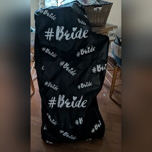 Black #Bride Garment Bag